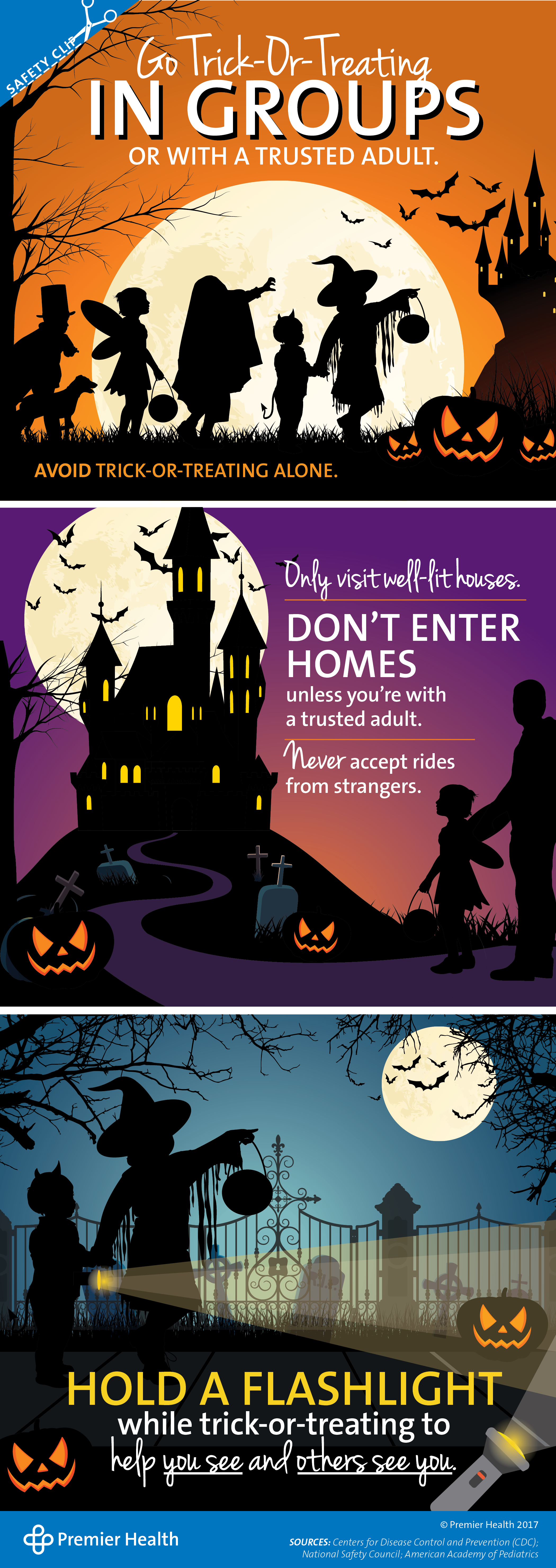 Trick or Treat Safety Infographic